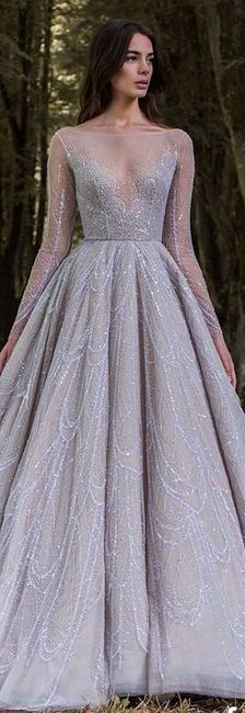  Vestidos de novia en gris - 1