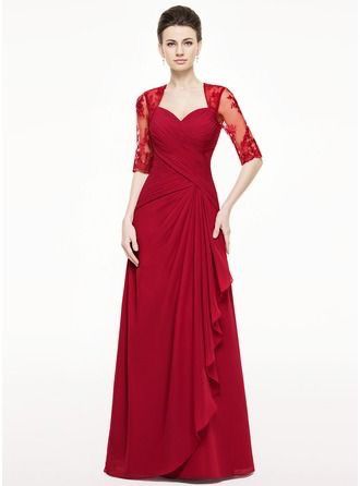 Vestidos rojos para la mama de la novia 10