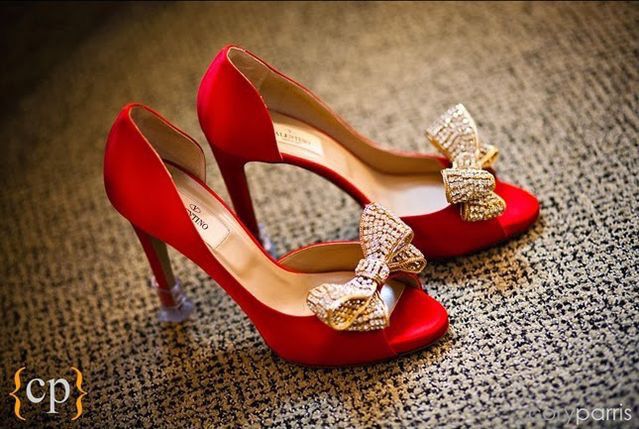 Zapatillas rojas para novia 3