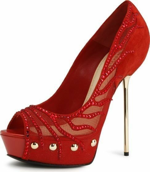 Zapatillas rojas para novia 6