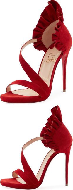 Zapatillas rojas para novia 15