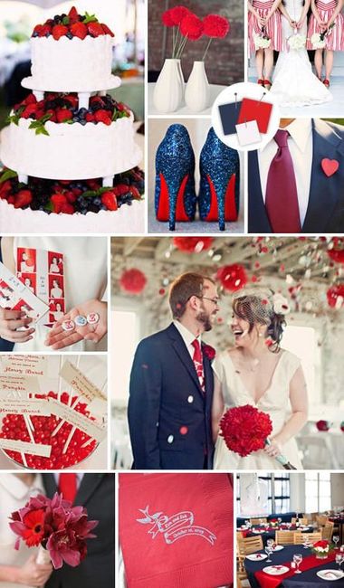 Boda en color rojo y azul 2