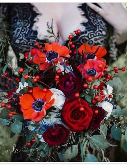  Hermosos ramos de novia en rojo - 4