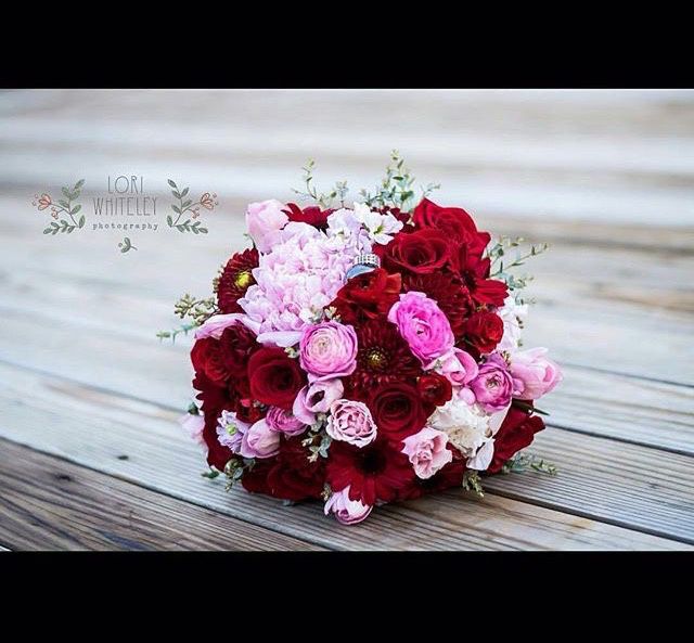  Hermosos ramos de novia en rojo - 6