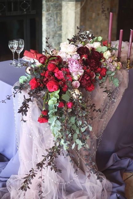  Mesa de novios en rojo - 4