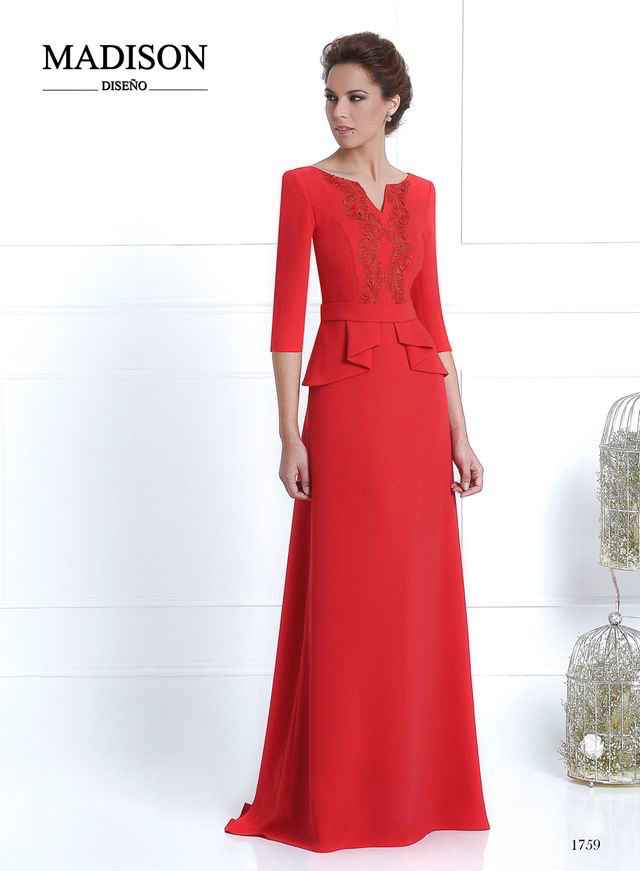  Vestidos rojos para la mama de la novia - 21