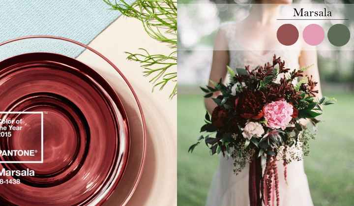 marsala y rosa