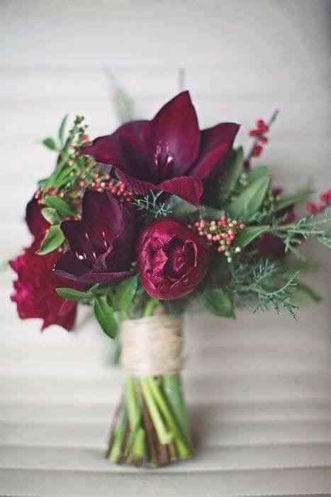  Inspiración boda color vino - 21