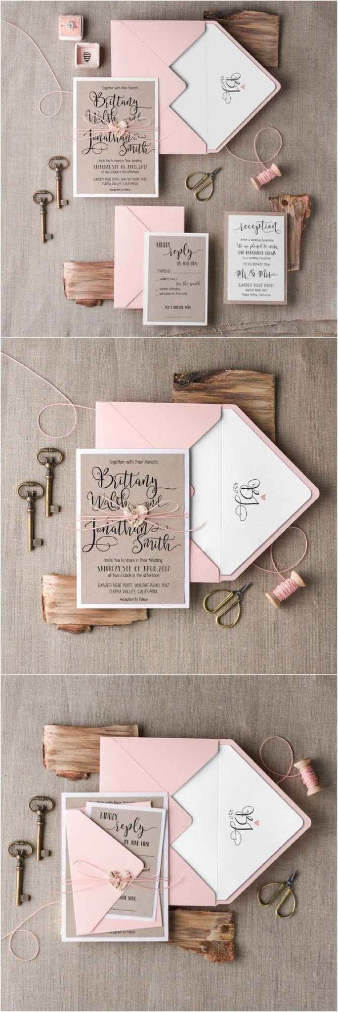  Invitaciones de boda en rosa - 6