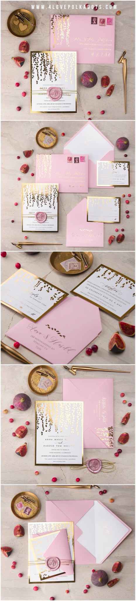  Invitaciones de boda en rosa - 7
