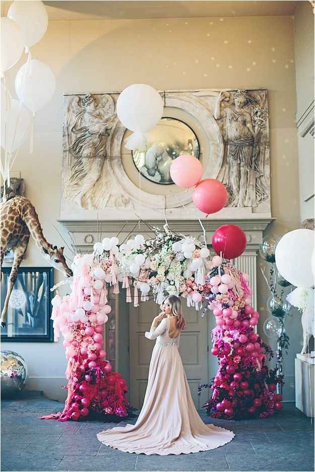  Globos rosas para decoración de boda - 5