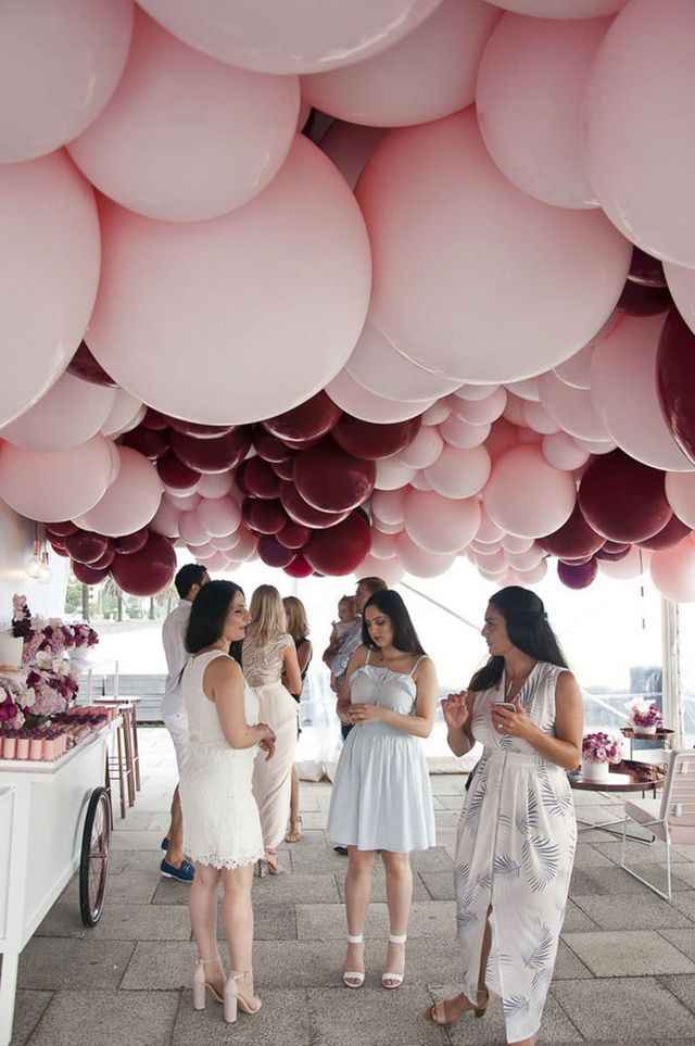  Globos rosas para decoración de boda - 6