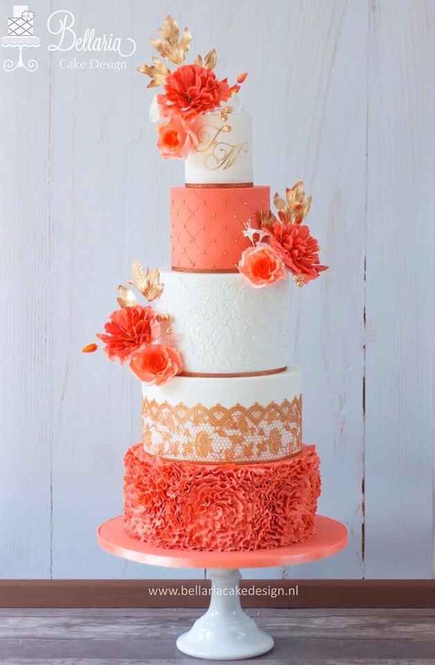  Pasteles de boda en naranja - 4