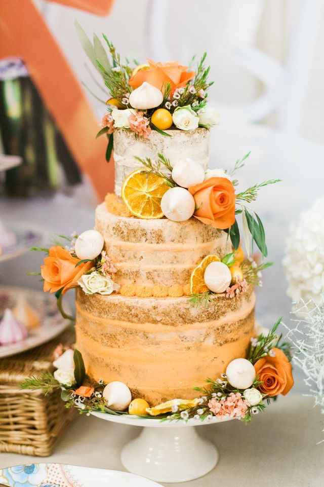  Pasteles de boda en naranja - 5