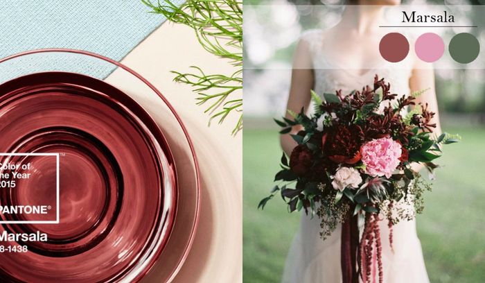 marsala y rosa