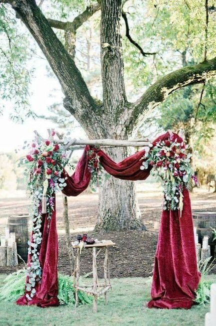  Inspiración boda color vino - 7