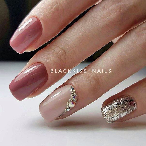 Inspiración de uñas en oro rosado 2