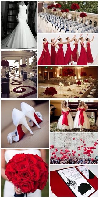  Decoración de boda en rojo - 3