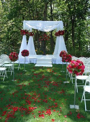  Decoración de boda en rojo - 14