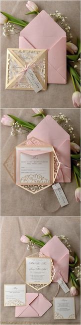  Invitaciones de boda en rosa - 5