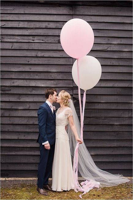  Globos rosas para decoración de boda - 2