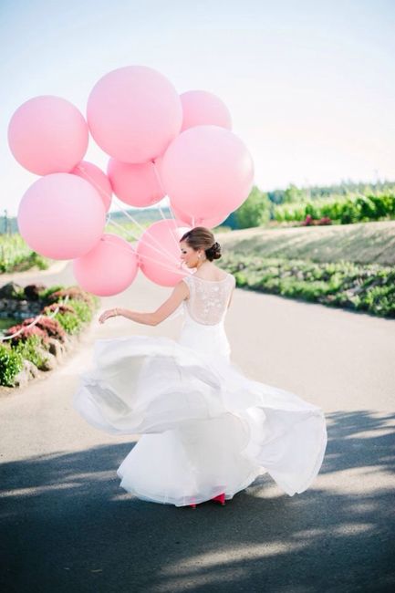  Globos rosas para decoración de boda - 11