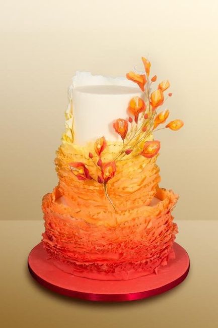  Pasteles de boda en naranja - 3