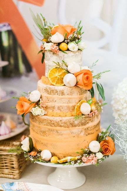  Pasteles de boda en naranja - 5