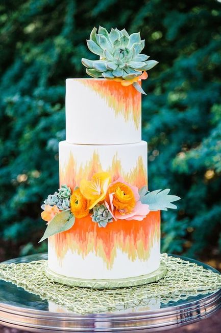  Pasteles de boda en naranja - 7