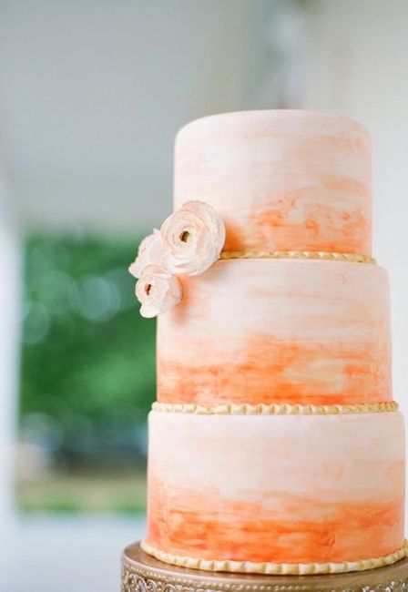  Pasteles de boda en naranja - 8