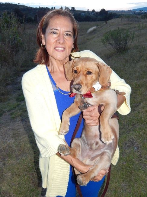 Mi mami y su perrinieto