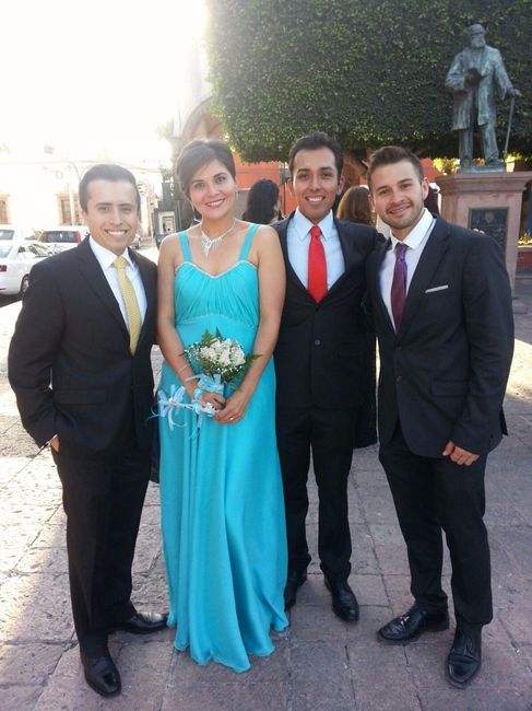 Con mi esposo y mis mejores amigos