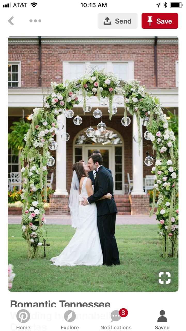🌺🌾 Flores suspendidas en la boda 💐 - 1
