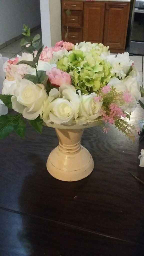 A sólo 9 días de mi boda..  mis centros de mesa!! - 2