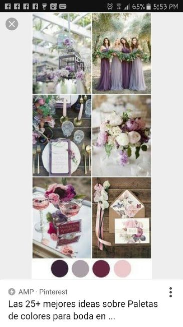 Combinaciones de colores en bugambilia, rosa viejo y dorado. - 1