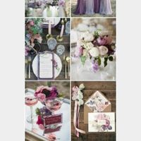 Combinaciones de colores en bugambilia, rosa viejo y dorado. - 1