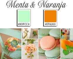 menta y naranja