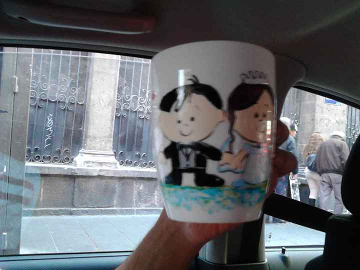 taza  de novios