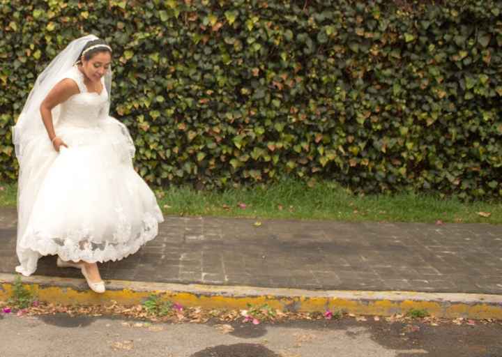 novia con flats