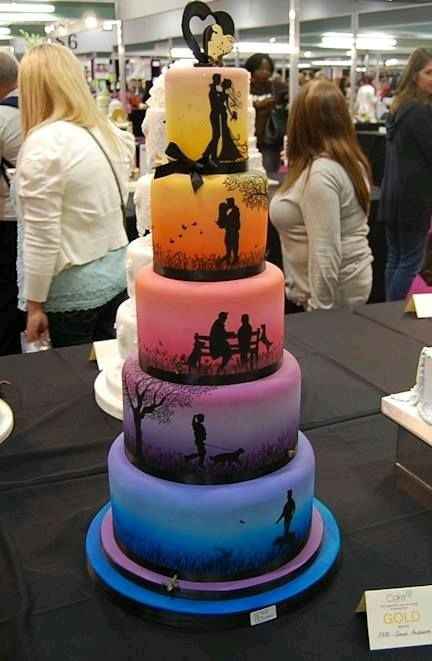 pastel boda