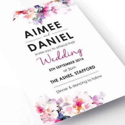 invitacion flores