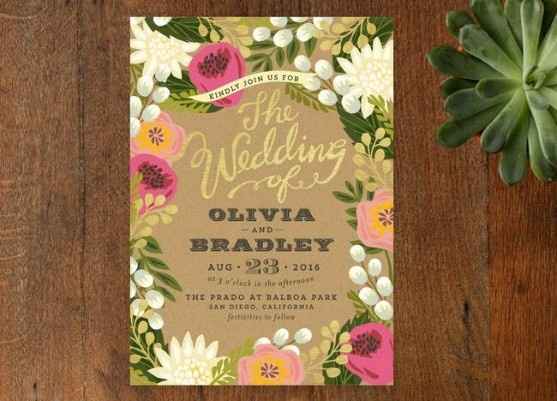 invitacion flores