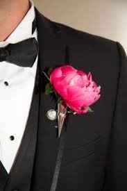boutonniere peonia