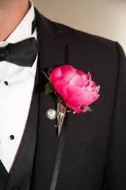 boutonniere peonia