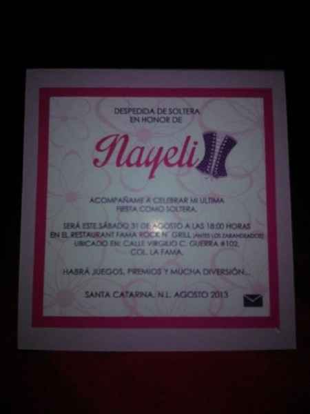 invitacion despedida