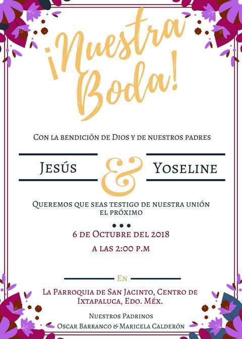 Invitación echa por mí 😍 - 2