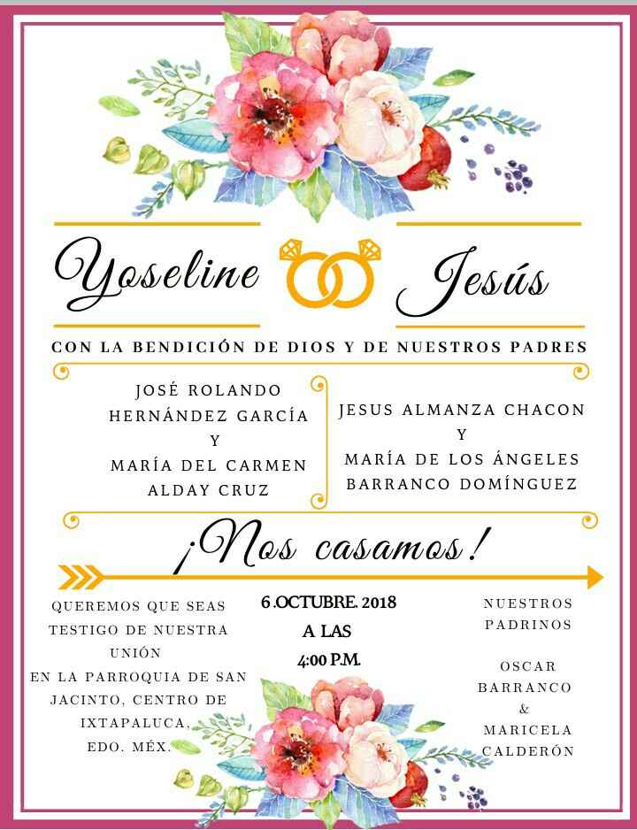 Invitación, casi perfecta... - 1