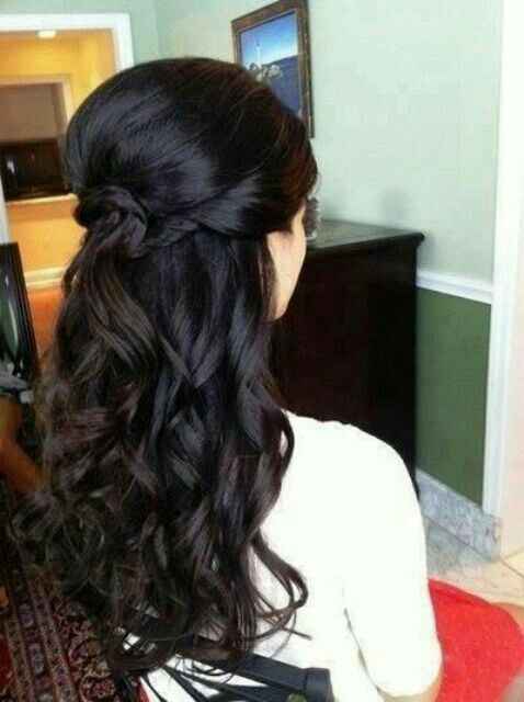Peinado con cabello suelto y lacio - 4