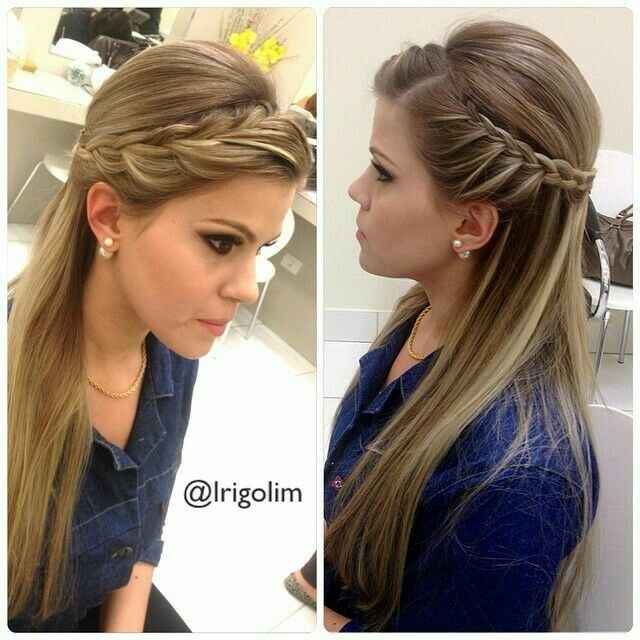 Peinado con cabello suelto y lacio - 2