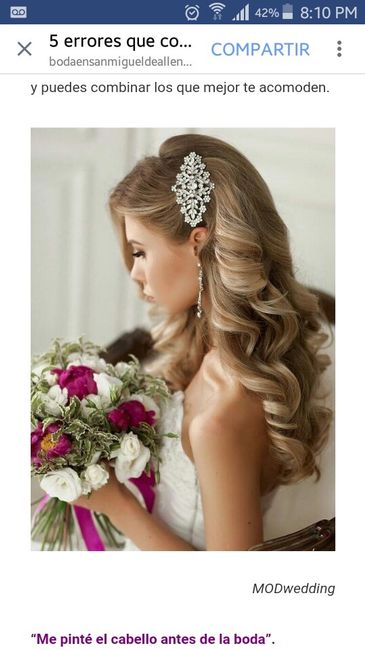 Peinado con cabello suelto y lacio - 6